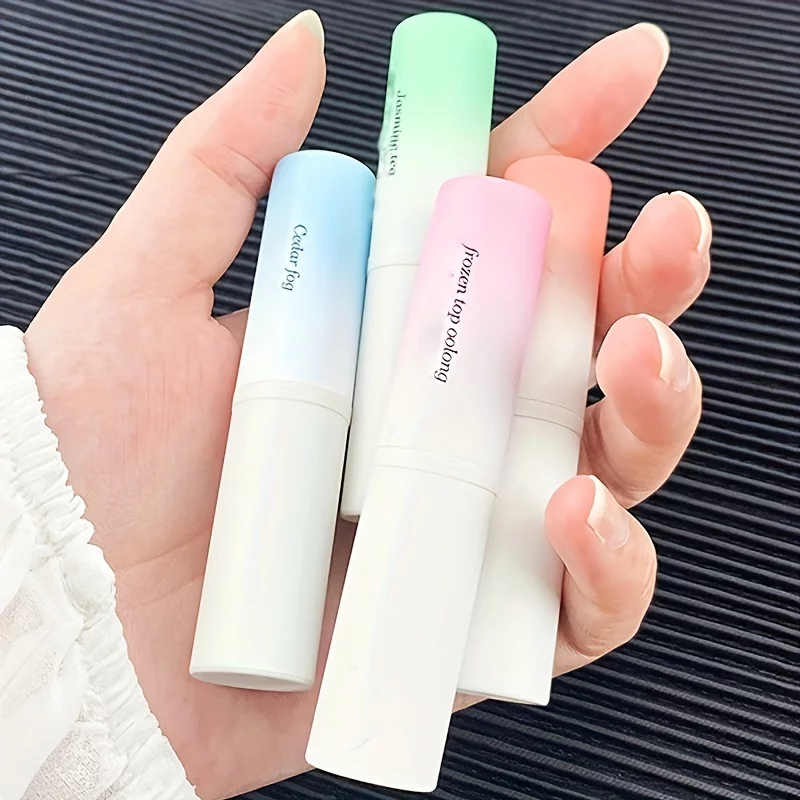 Solid Perfume, 4 Fragrance Long Lasting Refreshing Natural Pocket Balm Stick, Fruity And Floral Scent Pheromone Cologne With Peach Jasmine Tea Cedar For Cover Sweat, For Men Women Travel Sports