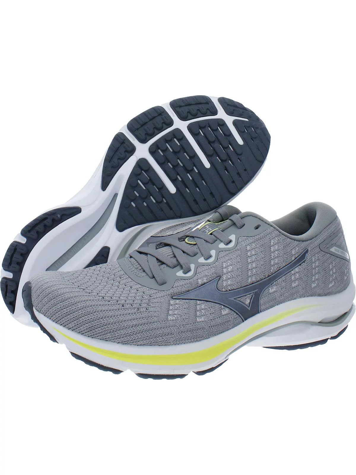 Mizuno Women's Wave Rider 25 Waveknit™ D, Size 6, Harbor Mist-Silver (Hm73)