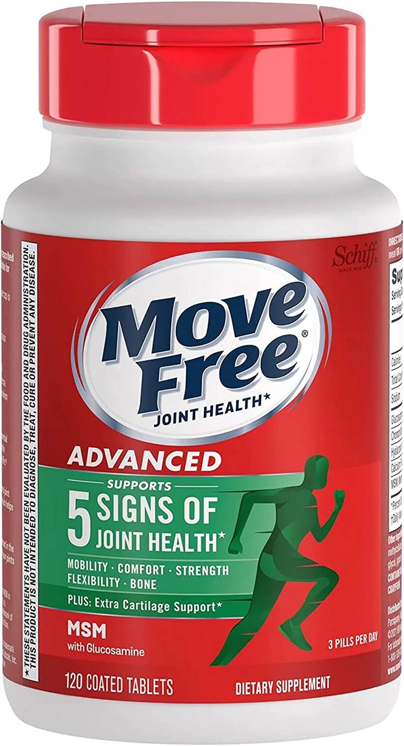 Schiff Move Free Advanced Plus 1500 Mg Msm Joint Helath Tablets - 120 Ea, 6 Pack