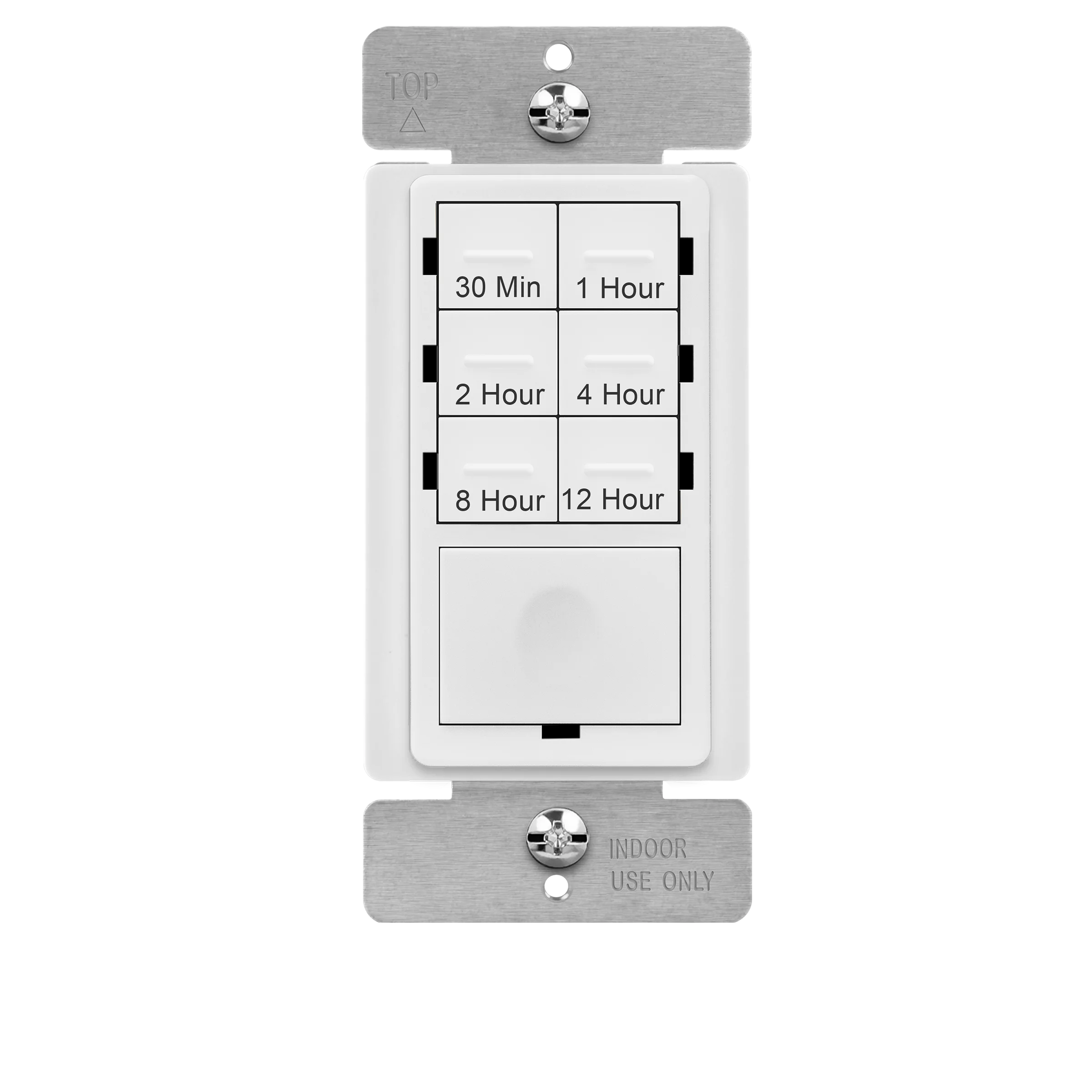 ENERLITES HET06 12 Hour Timer Switch, 30min-12Hr, Timer for Fan Motor and Lights, 1/2HP Support, Single Pole, UL Listed, Neutral Wire Required, White
