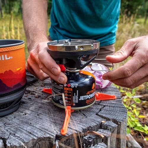 Jetboil MiniMo Camping and Backpacking Stove Cooking System with Adjustable Heat Control