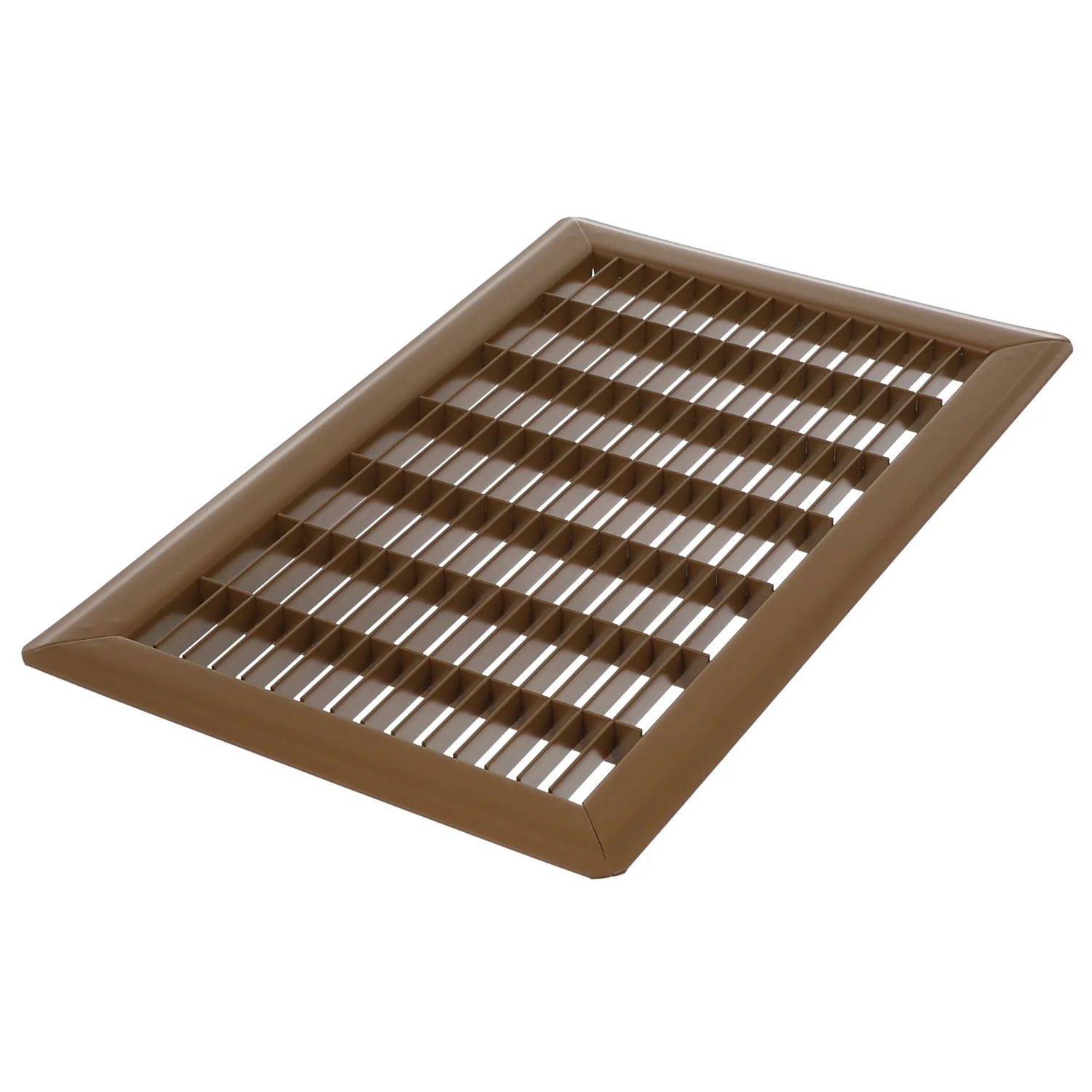6in x 30in Imperial Brown Heavy Gauge Steel Floor Grille - Heating and Cooling Air Vent