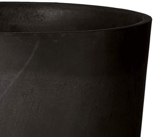 Arcadia Garden Products PSW S32BK Contempo Tall Round Planter, 13 by 13 by 28-Inch, Black
