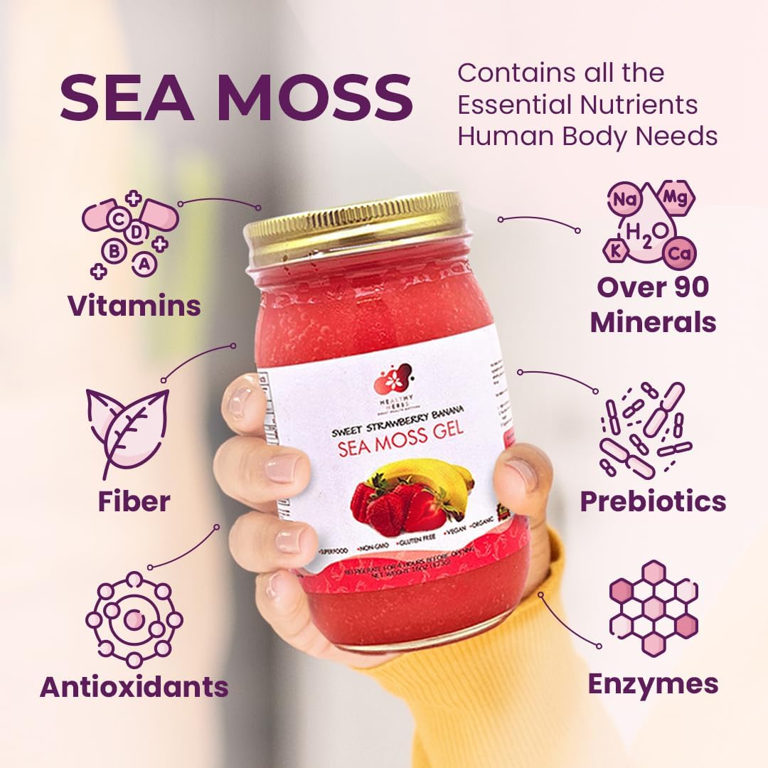 Sea Moss Gel Tropical Goodness Starter Bundle | Made from St Lucia Gold Wild-Harvested Seamoss | Wildcrafted Superfood with 90+ Essential Vitamins & Minerals (3-Pack)