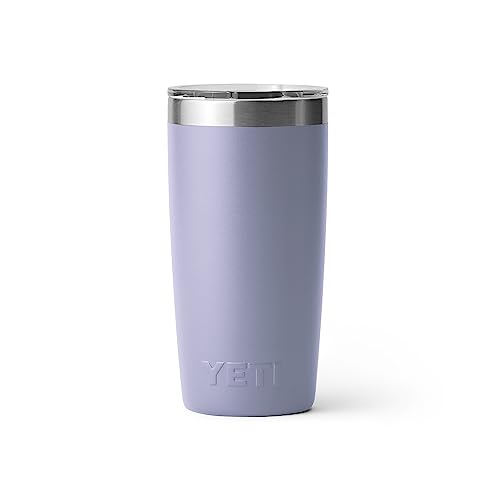 YETI Rambler 10 oz Tumbler, Stainless Steel, Vacuum Insulated with MagSlider Lid, Firefly Yellow
