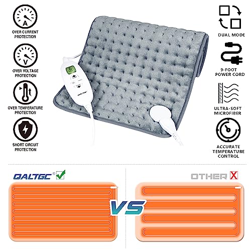 Heating Pad, 2024 Upgraded Dual Mode Controller, Comfortable Soft for Cramps/Pain Relief, Machine Washable（18