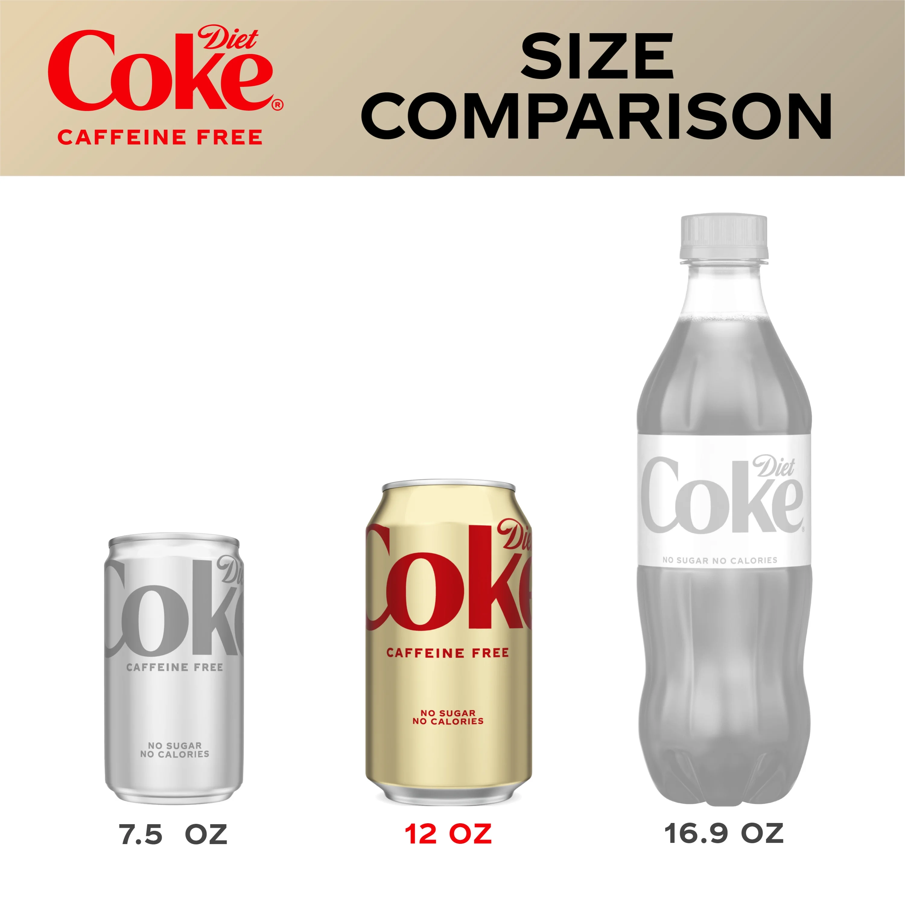 Diet Coke Caffeine Free Soda Pop, 12 fl oz, 24 Pack Cans