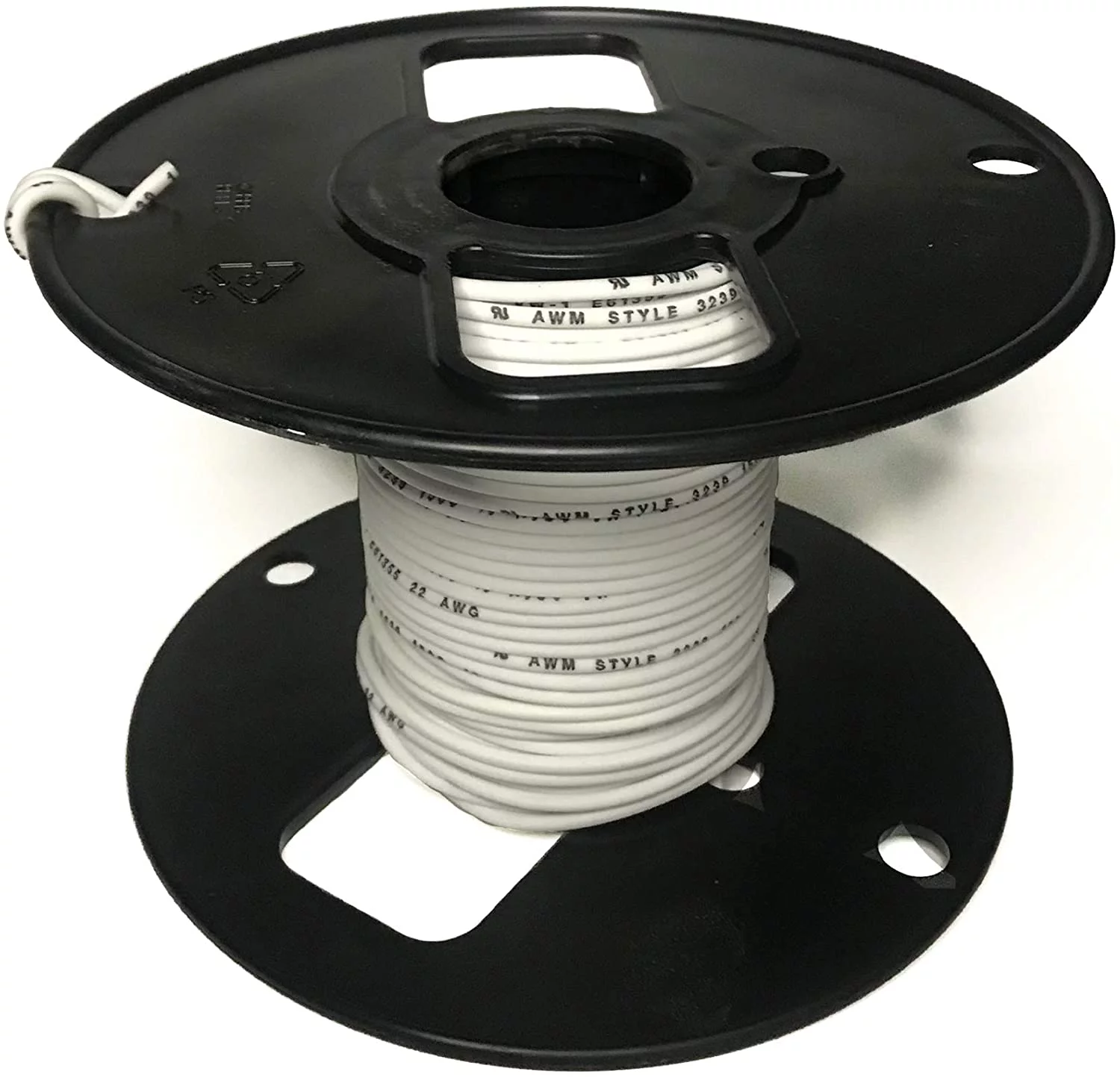 16 Gauge Silicone Wire - UL LISTED (3239) Tin-Plated Copper Stranding 10,000V 150° C - High Temperature - 50 Ft White # 16 AWG Tinned Copper Electrical Wire Spool Made in USA - R800 31A101