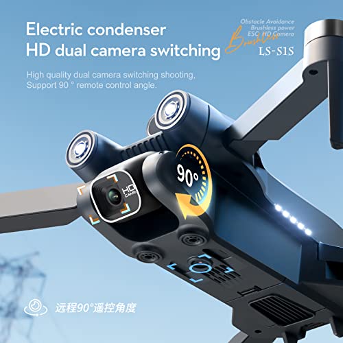 New S150 Mini Drone 4K Profesional 6K HD Camera Obstacle Avoidance Aerial Photography Brushless Foldable Quadcopter 2 Batteries 25 Mins Flying Time Drones