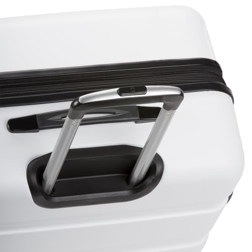 SwissGear 7366 Hardside Expandable Luggage with Spinner Wheels, White, Carry-On 19-Inch