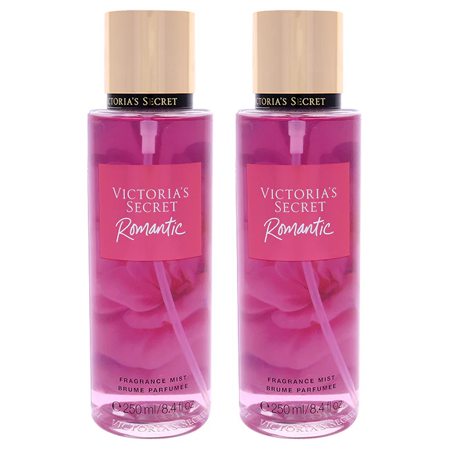 Romantic Fragrance Mist by Victorias Secret for Women - 8.4 oz Fragrance Mist - Pack of 2