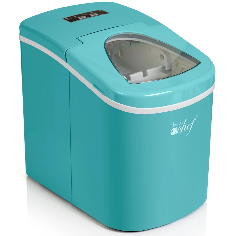 Restored Deco Chef IMTQA Compact Electric Ice Maker Turquoise (Refurbished)