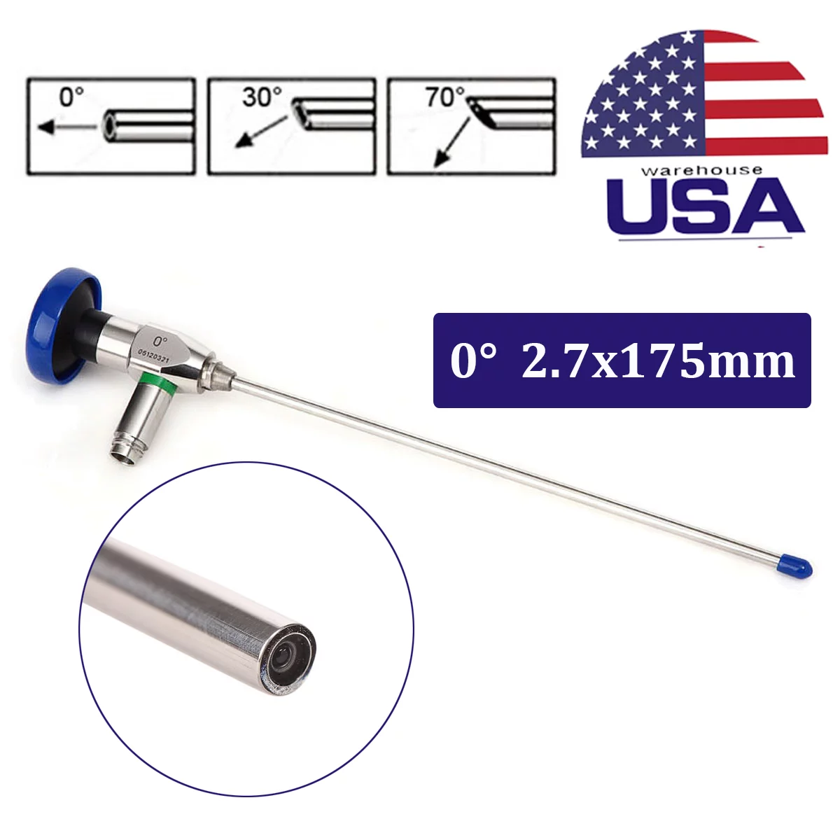 0 Rigid 2.7175mm Endoscope Sinuscope Arthroscope Endoscopy Instrument 2.7mm