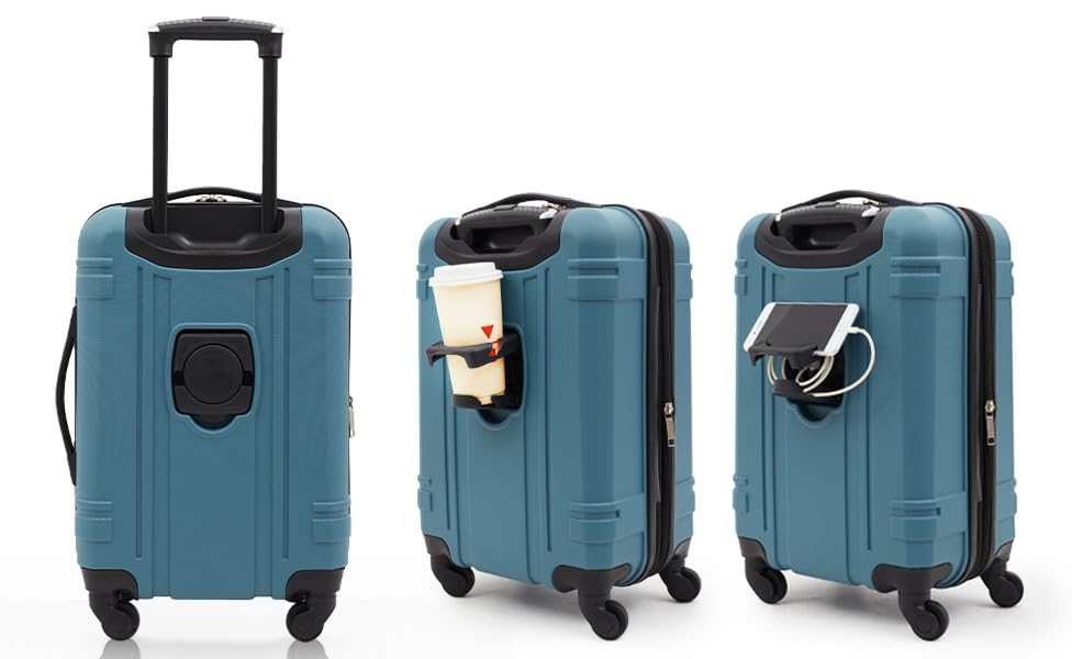 Wrangler Astral Hardside Luggage, Cedar, 20-Inch Carry-On