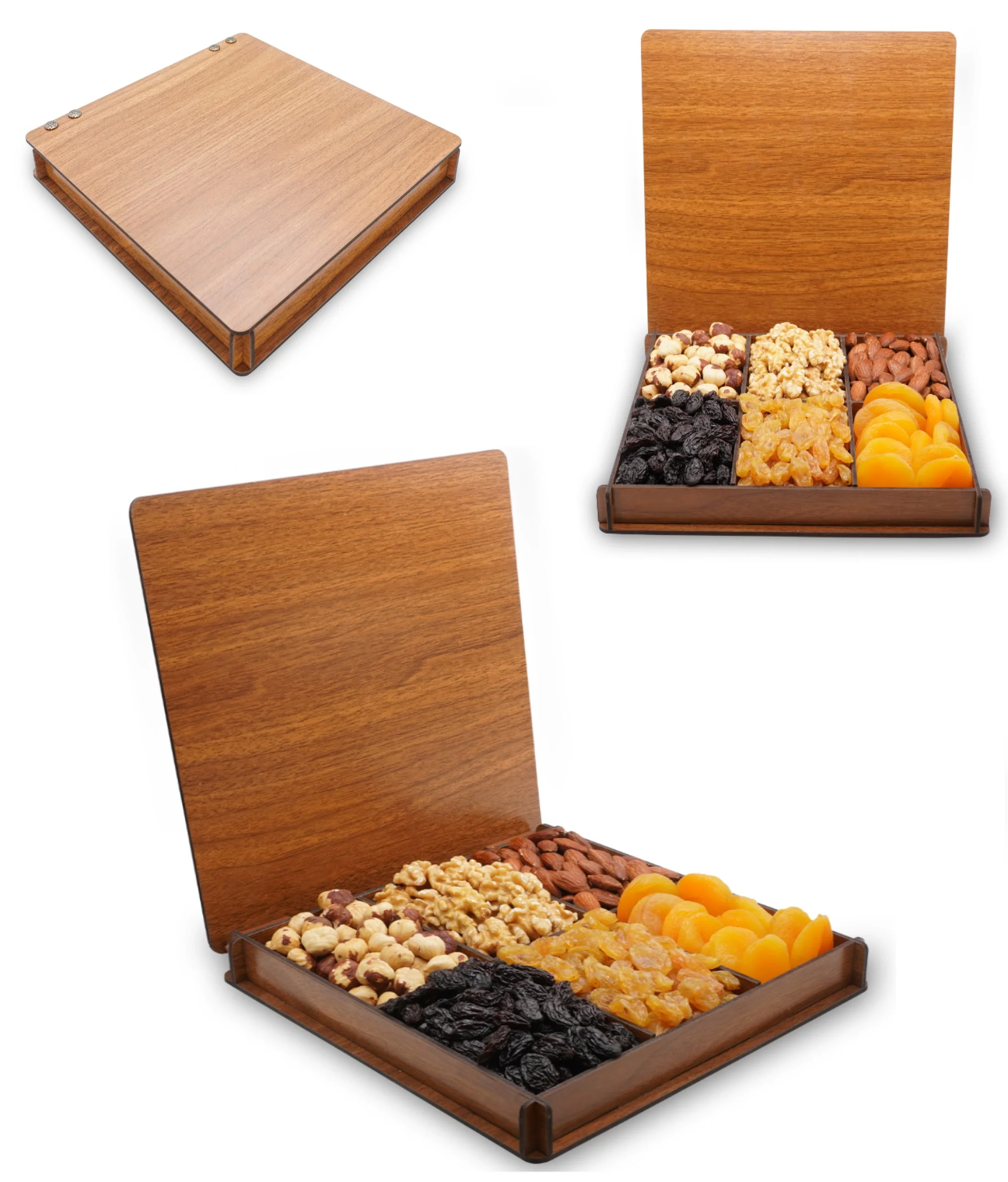 Dried Fruit Nuts Tray Business, Customer Gift Box, Gift Basket Healthy Fresh Gift For Thanksgiving, Birthday, Christmas, Holiday.