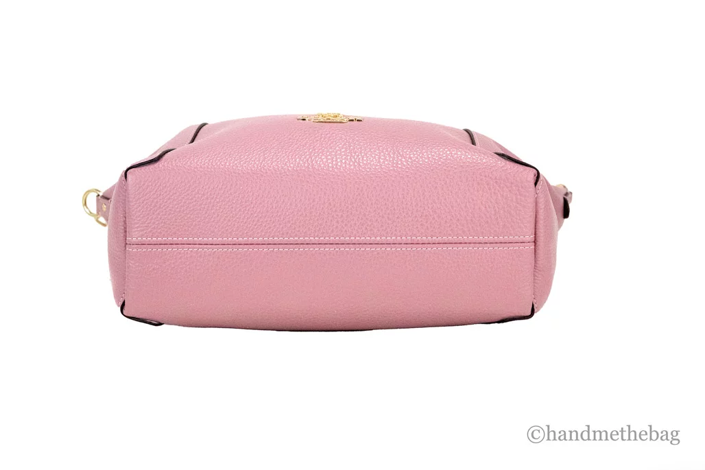 Coach (C6229) Kacey True Pink Pebbled Leather Top Zip Satchel Crossbody Handbag