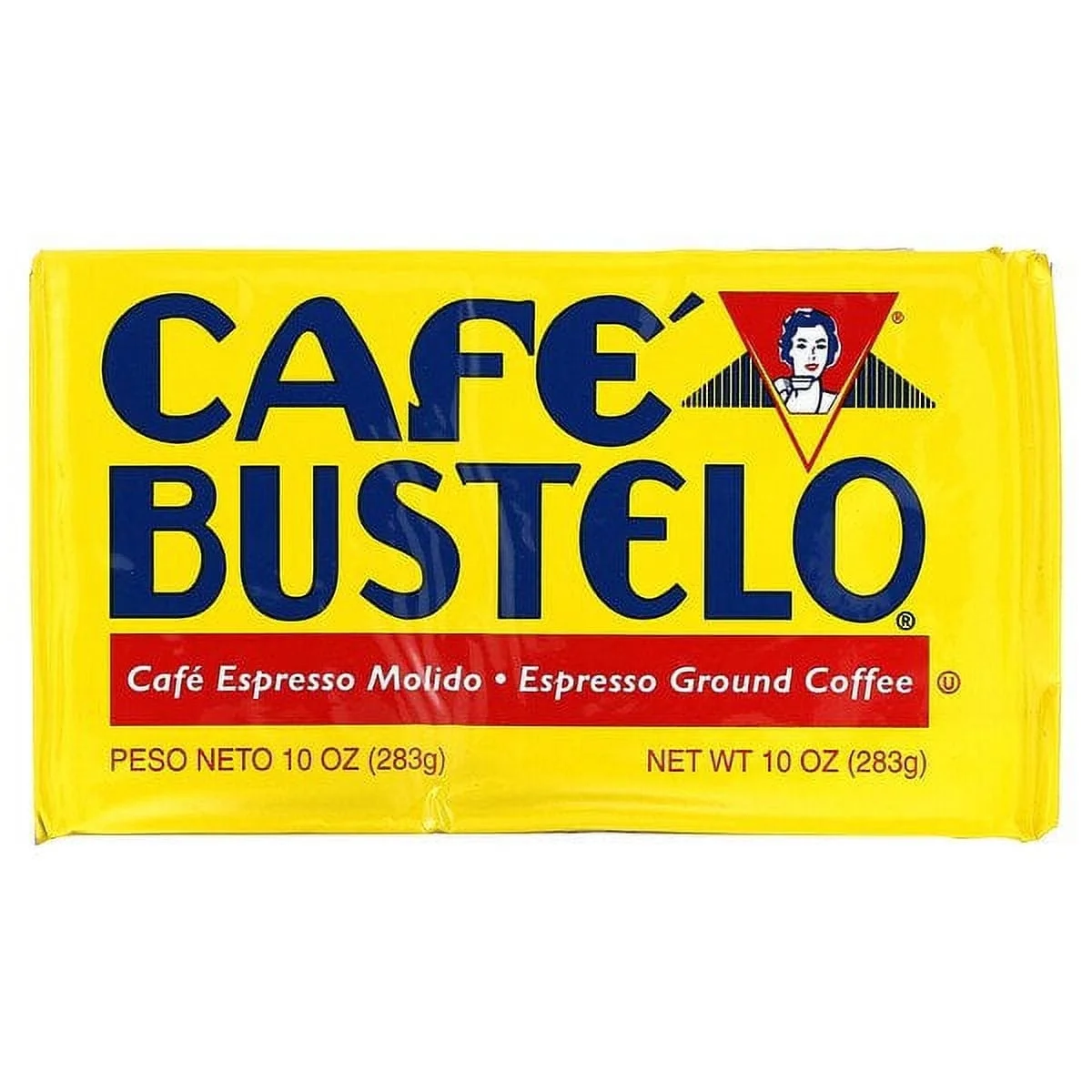 Cafe Bustelo, Espresso Ground Coffee, 1 Brick, 10 oz Pack of 4