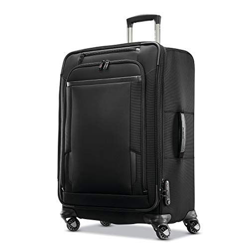 Samsonite Pro Travel Softside Expandable Luggage with Spinner Wheels, Black, Carry-On 21-Inch