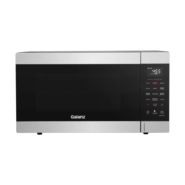 Refurbished Galanz GSWWD12S1SA10A 1.2 Cu Ft Air Fry Microwave Oven With Sensor Cook, Stainless Steel