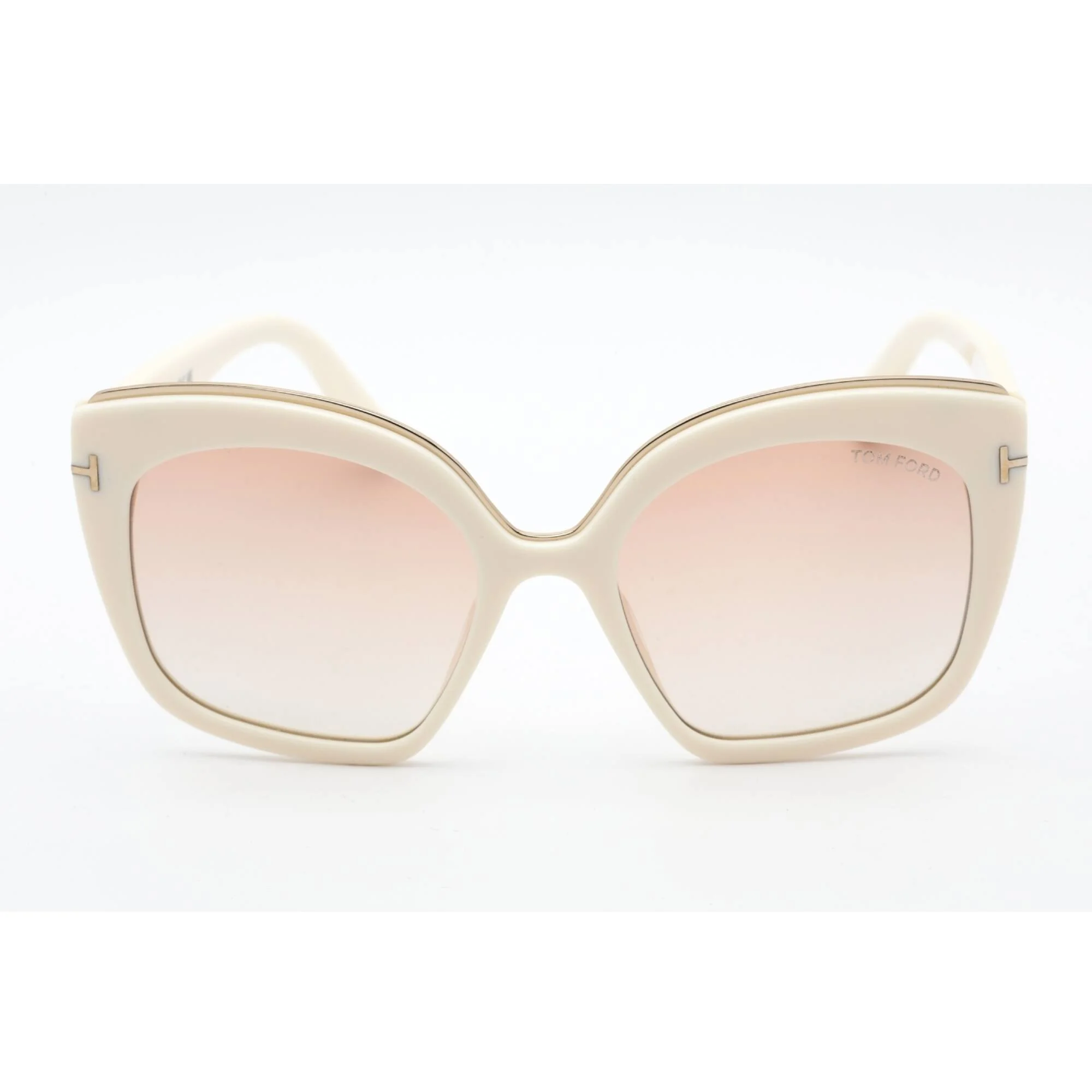 Tom Ford FT0944 25T Women's Ivory Rectangular Frame Sunglasses