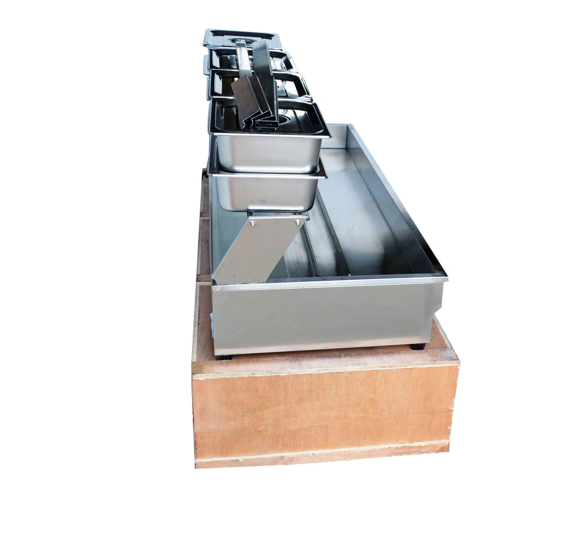 PreAsion 8-Pan Bain-marie Buffet Food Warmer with Glass Guard Food Temperature Control