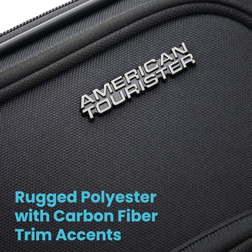 American Tourister 4 KIX 2.0 Expandable Softside Luggage with Spinner Wheels, 20 SPINNER, CLASSIC BLUE