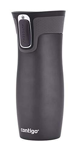 Contigo West Loop Autoseal Travel Mug, Stainless Steel Thermal Mug, Vacuum Flask, Leakproof Tumbler, Coffee Mug with BPA-Free Easy-Clean Lid