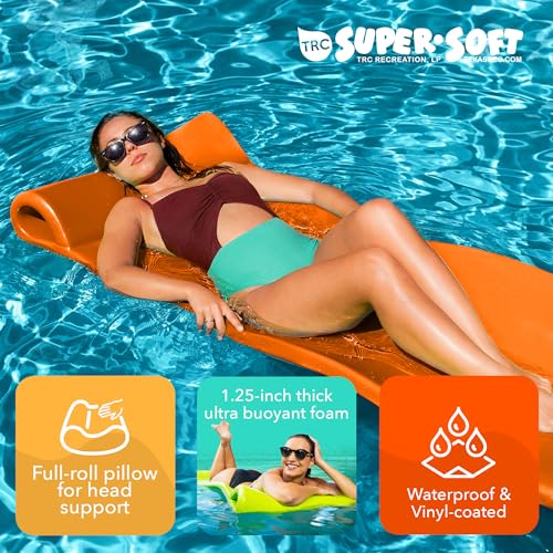TRC Recreation Foam Swimming Pool Float, Floating Water Lounger, Splash 1.25”