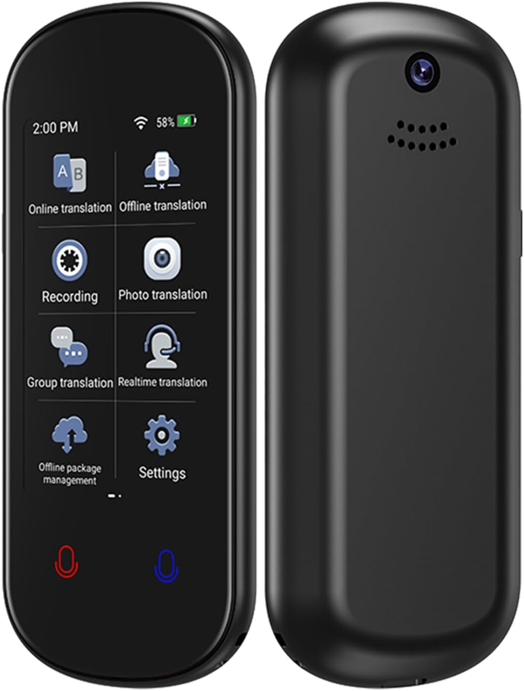 Language Translator Device,138 Languages Instant Translator AI Translator Device Portable Translator Device, Two-Way Language Translator in Real Time,Spanish Translator Device (B)