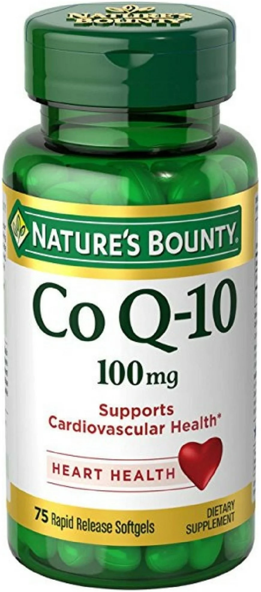 Nature's Bounty Co Q-10 100 mg Softgels 75 ea (Pack of 4)