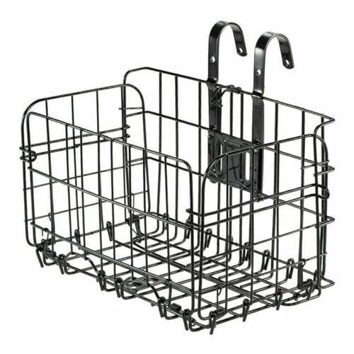 Bike Basket Foldable Bike Basket Metal Adjustable Bicycle Front Rear Wire Storage Hanging Cargo Rack Bike Basket Cycling Accessories