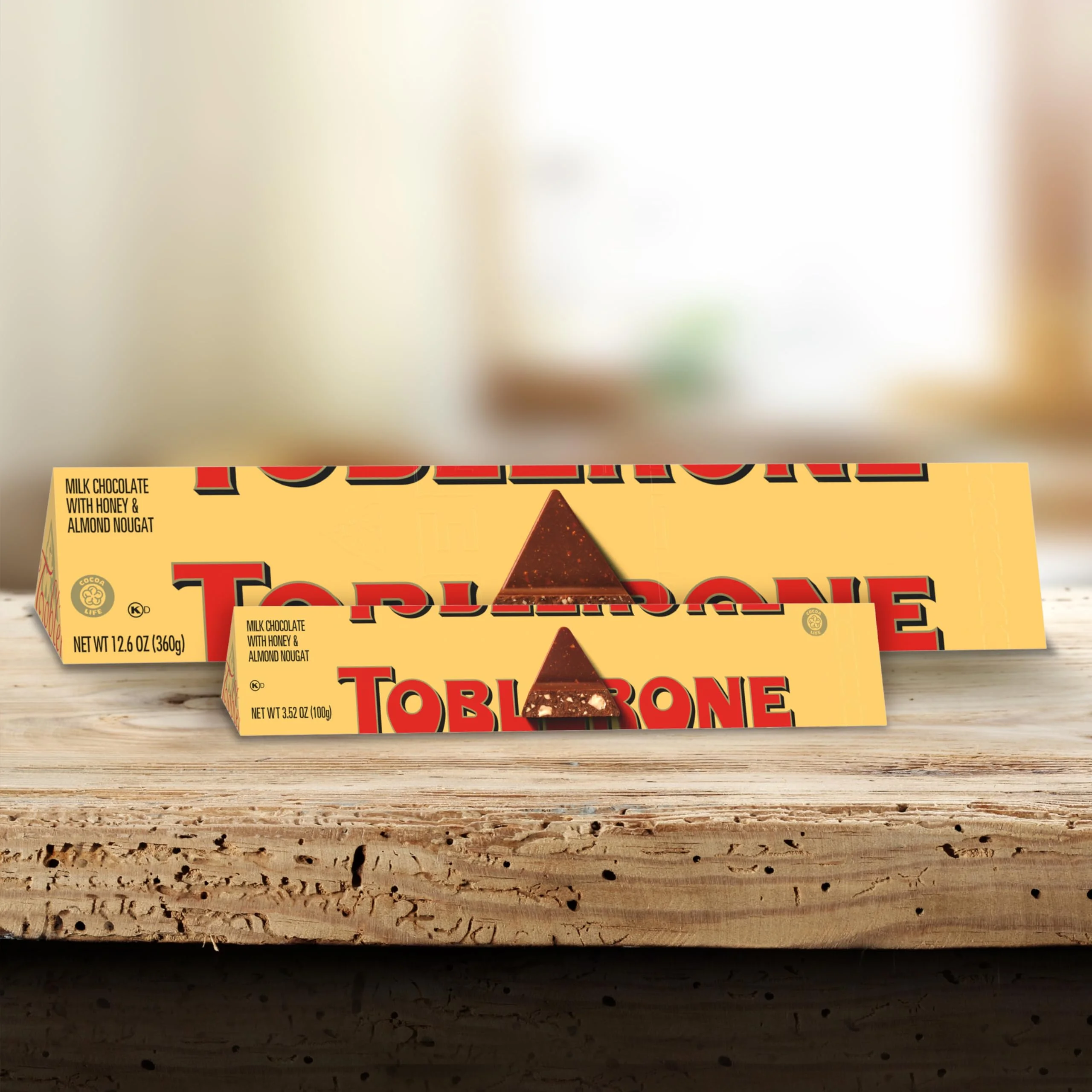 Toblerone Milk Chocolate Bar With Honey And Almond Nougat, 10 - 12.6 Oz Bars