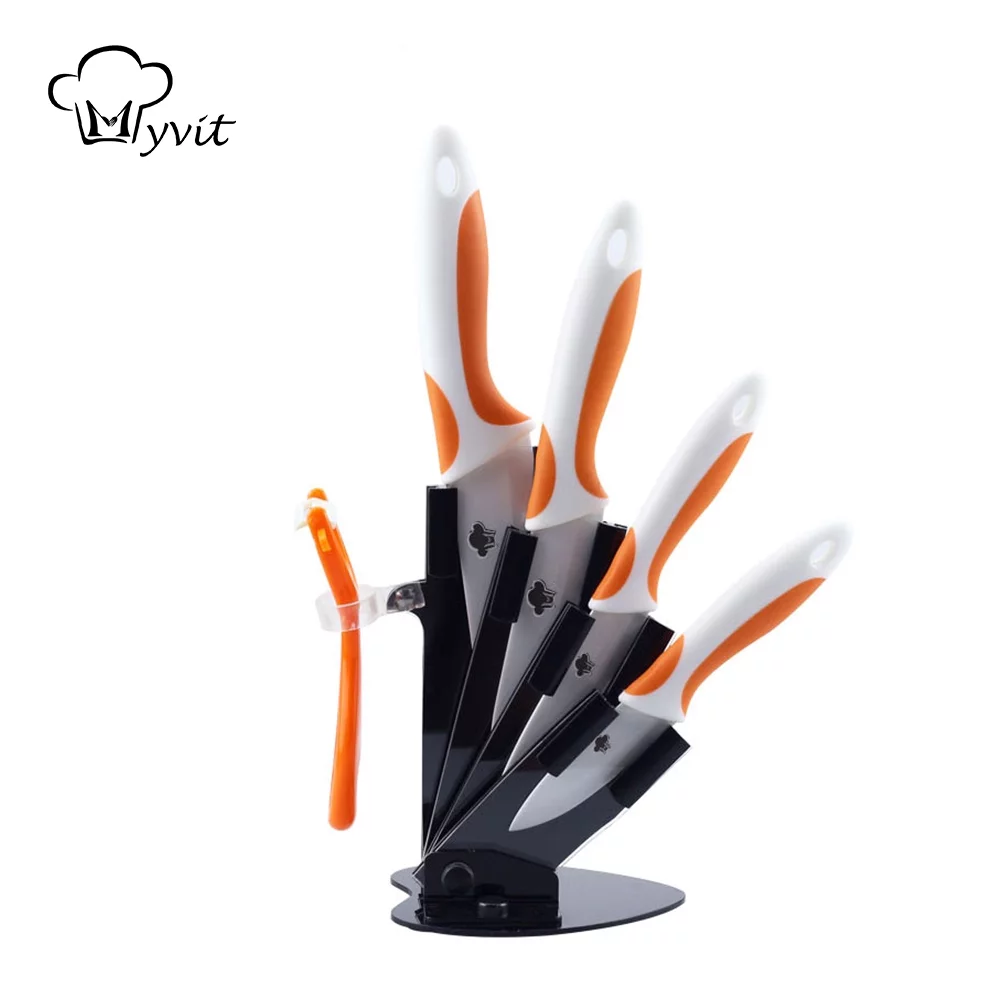Ceramic Knives Set with Knife Holder,3