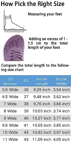 BRONAX Women's Wide Toe Box Road Running Shoes | Wide Athletic Tennis Sneakers with Rubber Outsole