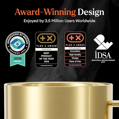 Ember Temperature Control Smart Mug 2, 14 Oz, App-Controlled Heated Coffee Mug with 80 Min Battery Life and Improved Design, Black