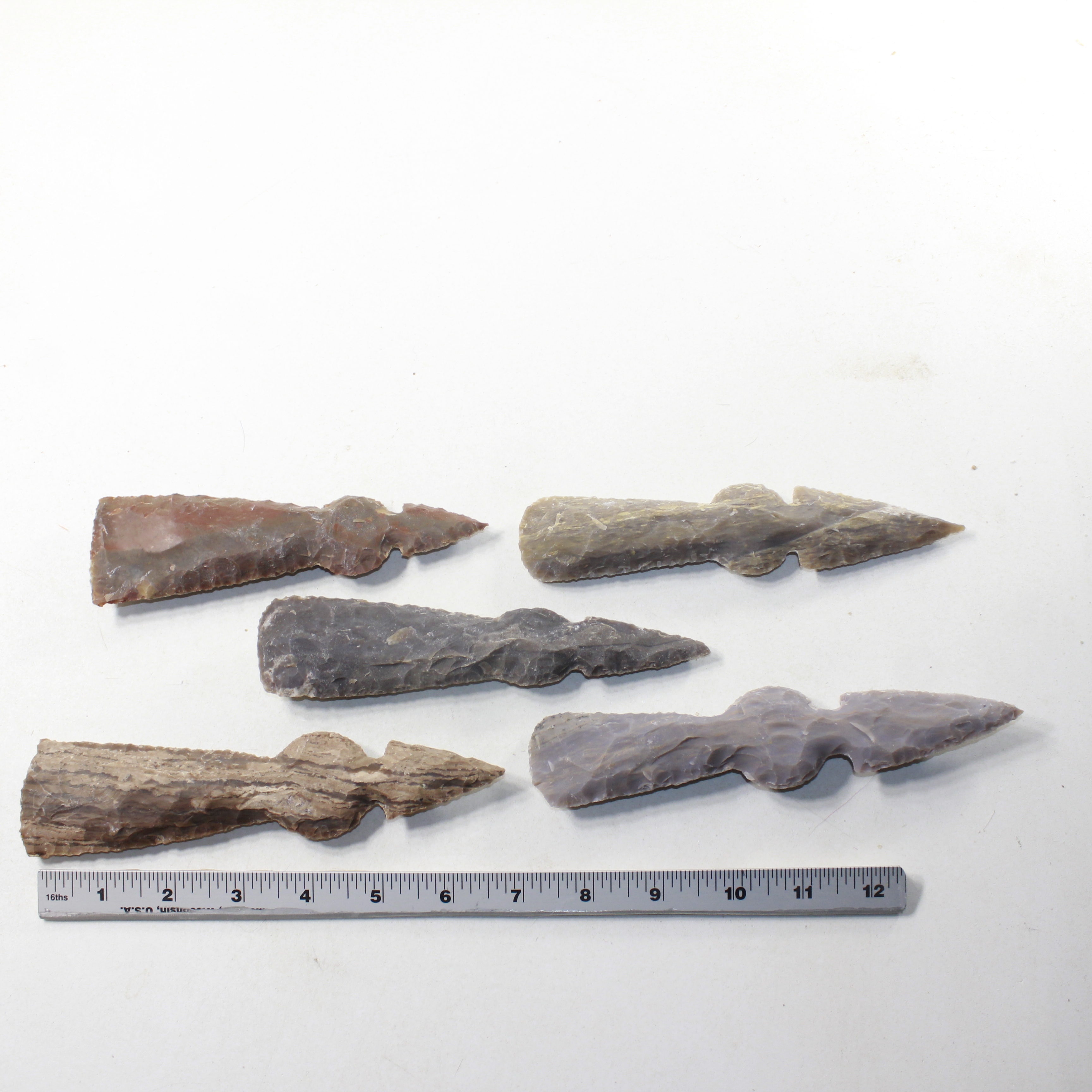 5 Stone Ornamental Tomahawk Heads #743-1 Ax Axe Hatchet