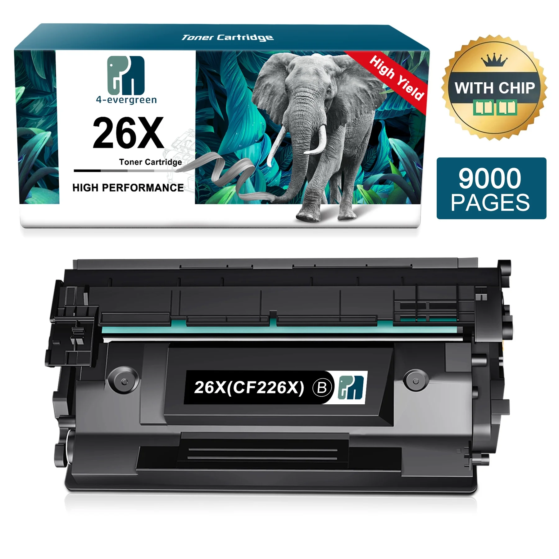 26X High Yield Toner Cartridge for HP 26X CF226X Toner Compatible for HP Laserjet Pro M402n M402dn M402dw M402d MFP M426dw M426fdw M426fdn Printer Ink (1-Pack, Black)