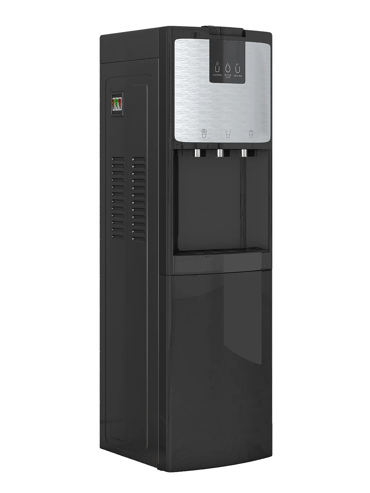 TABU Bottom Loading Water Dispenser,Hot/Cold/Room Temperature,Holds 3 or 5 Gallon Bottle, (Black)