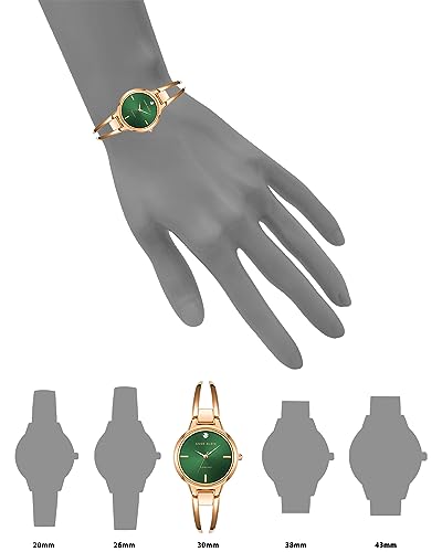 Anne Klein Women's Genuine Diamond Dial Bangle Watch