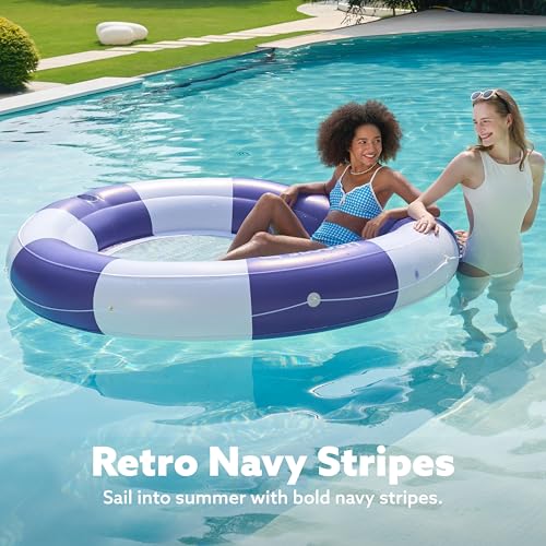 SLOOSH Inflatable Pool Lounger Float with Mesh, 80