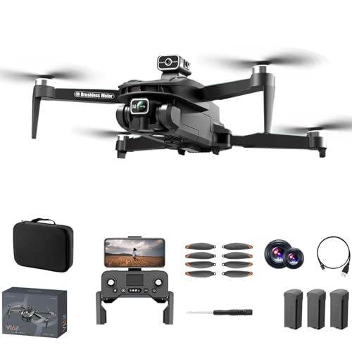 V168 Pro GPS Drone with 4K HDR Camera, 5GHz WiFi, 90 Mins Flight Time, Black, Beginner