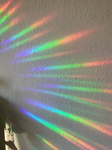 Snowflake Window Decals - Anti-Collision Clings to Save Birds, Non-Adhesive Prismatic Window Clings, Rainbow Stickers, Christmas Snowflake and Tree Circle (20 pcs)