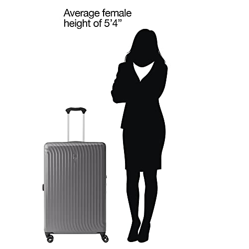Travelpro Maxlite Air Hardside Expandable Carry on Luggage, 8 Spinner Wheels, Lightweight Hard Shell Polycarbonate Suitcase, Shadow Grey, Carry On 21-Inch