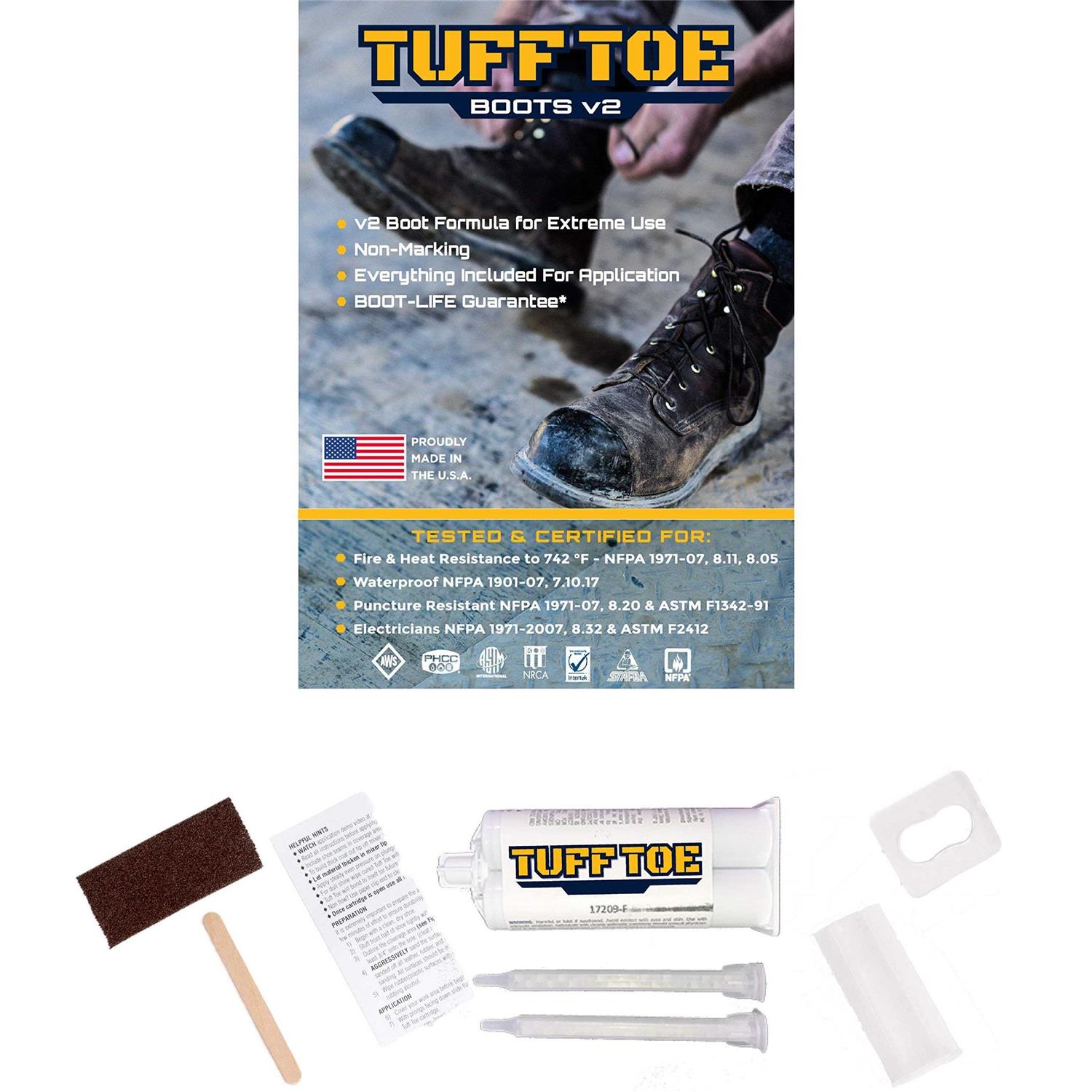 Tuff Toe Boot V2 Heavy Duty Protector Work Shoe Guard/Liquid Epoxy Shoe Repair Glue Adhesive - Shop Hardware Tools Online Store