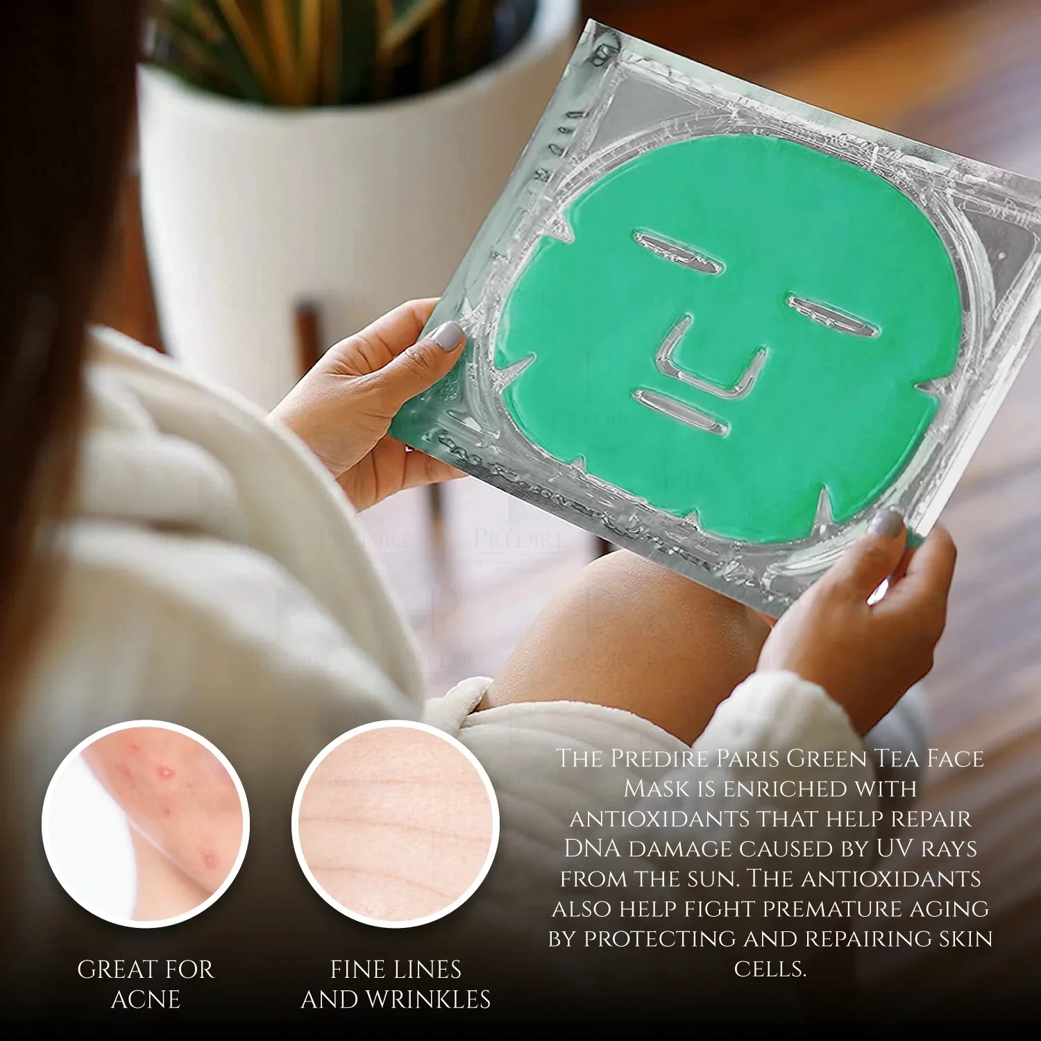 Green Tea Cell Moisturizing Facial Mask - Single Mask
