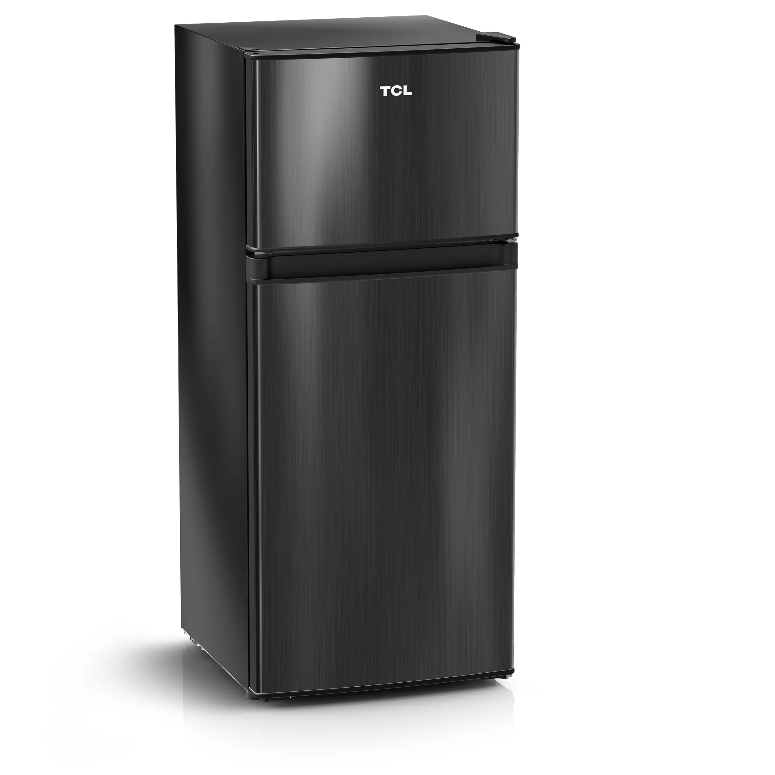 TCL 4.5 Cu. ft. Two Door Refrigerator – Black Stainless Look, MR453Z