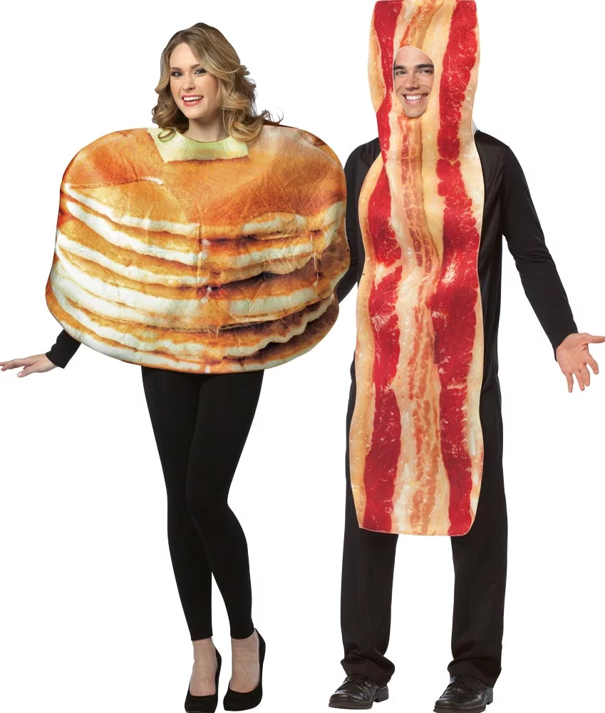 PANCAKE AND BACON SLICE COUPLE