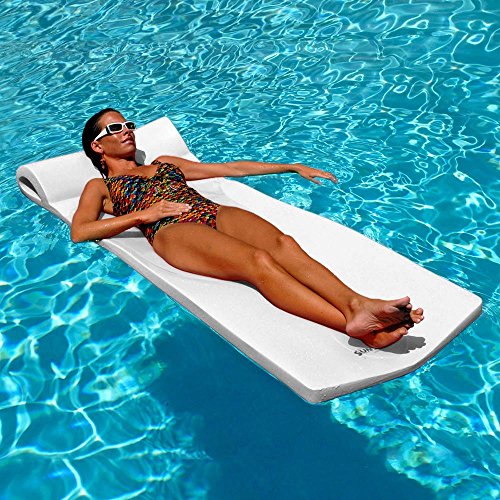 TRC Recreation White Ultimate Foam Pool Float, Made in USA