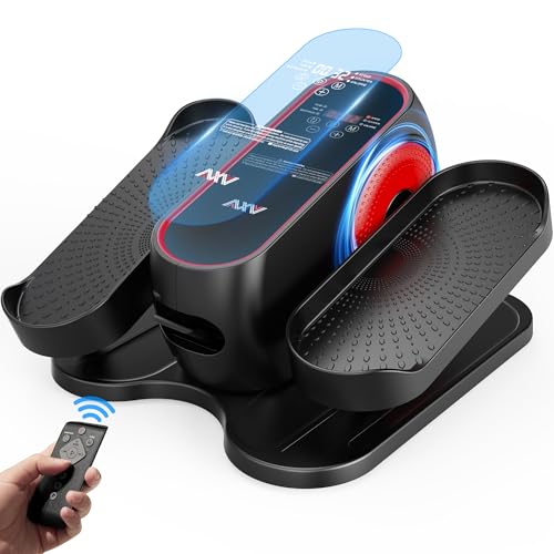 AXV New Upgraded Under Desk Elliptical Exercise Machine,Electric Ellipse Leg Exerciser As Seen On TV,Training Machines While Sitting for Seniors Home,Portable, Quiet, with Remote Control