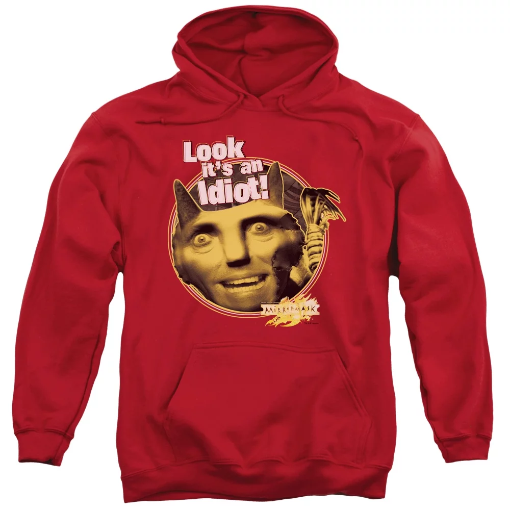 Mirrormask Riddle Me This Adult Pullover Hoodie Sweatshirt Red